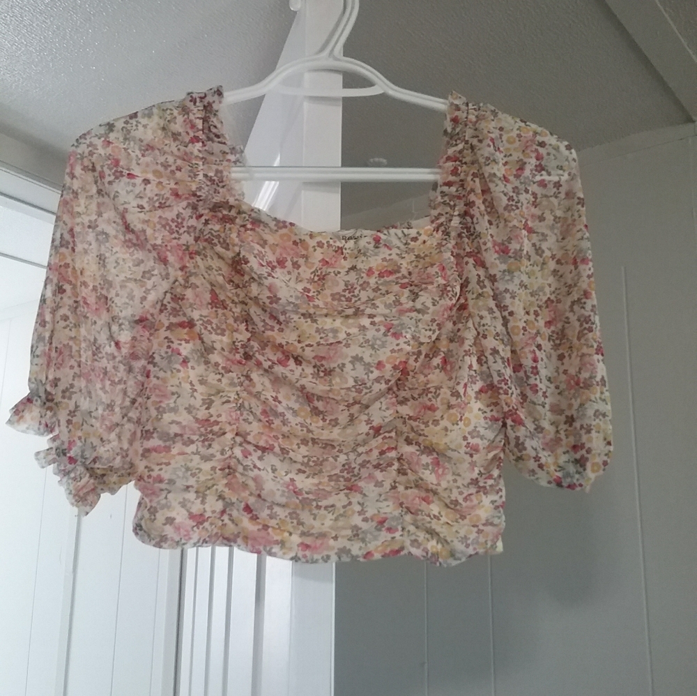 Floral Crop top M